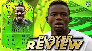 CHEAP PATRICK VIEIRA?!🤩91 PATH TO GLORY ZAKARIA PLAYER REVIEW FOF PTG - FIFA 21 ULTIMATE TEAM