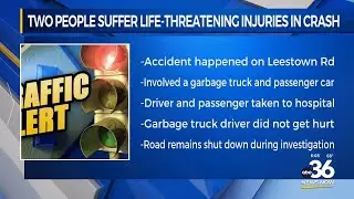 Two people suffer life-threatening injuries in crash