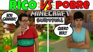 RICO vs POBRE MINECRAFT SURVIVAL | PEDRO MAIA