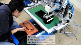 Mini pneumatic-drive flat screen printer 2030P