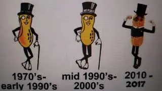 Evolution Of Mr. Peanut 1916-2020