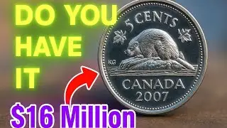 Valuable Canada 5 Cents 2007 Rare Canada Five cents Nickel Coins worth huge Money -Coins worth money