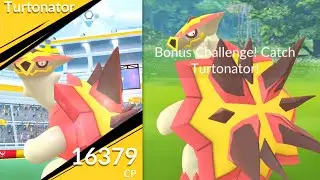 TURTONATOR RAID in Pokemon GO.