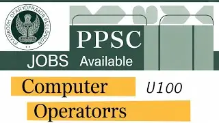 ppsc add No 48, Computer Operator jobs, PPSC new jobs 2025, #ppsc #ppscjobs2025 
