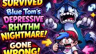 I SURVIVED Blue Tom's DEPRESSIVE Rhythm Nightmare! 🤯 FNF Basement Show GONE WRONG #FNF #games