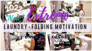 *New* Extreme Laundry & Folding Motivation 2022 Spring It On!💐| 3 Days of Laundry🧺