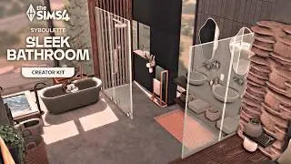 Modern Cliff Mansion | No CC | The sims 4 | Speed Build | Sleek Bathroom Kit