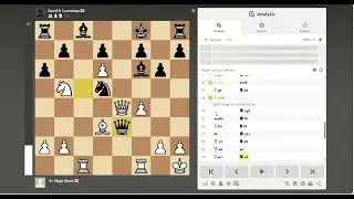 Nigel Short Vs David H Cummings 0-1 British Championship Round 6