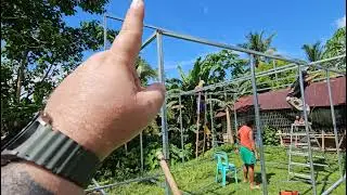 20x12 Carport building. 1.5in square galvanized tubing. 