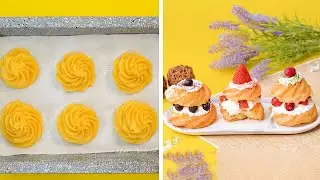 Fresh Fruit Cream Cookies | So Yummy Cake Tutorials | Easy Chocolate Cake | #Shorts