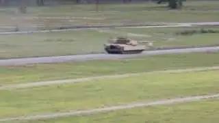 M1A2 Abrams firing 120mm main gun