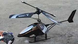 V-Max HX713----3 Channel Rc Helicopter Unboxing and Fly Test