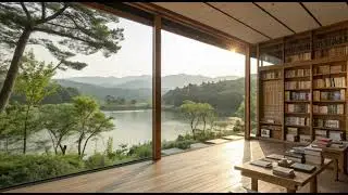 [Play List]그냥틀어놓기l이 세상 가장 평온한 서재, 음악과 함께 호수보기(The most serene study in the world, lake with music.)