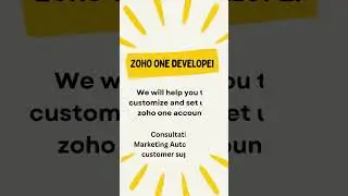 zoho one developer  service provide