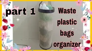 ||Grocery bags hanging organizer idea's ~waste plastic bags storage ideas||