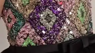 Black Sequin dress for little girl