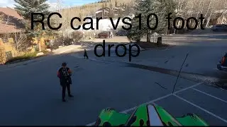 RC car vs 10 foot drop!