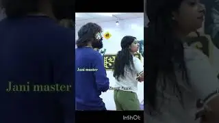 Jani master Shrasti Verma dance 🕺🚸 ll #trending #dance #telugu #ytshorts #janimasterarrest