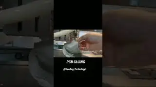 Glue sticking process on PCB production.| Gluing machine | #TrendingTechnology