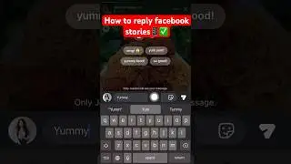 How to reply facebook stories📱✅ #facebook #tutorial #howto #tipsandtricks #story