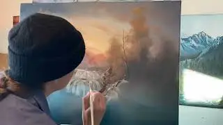 Studio TimeLapse Oil Painting &ldquo;Autumn Falls&rdquo; by Kaylee Rakowski