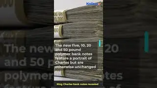 King Charles bank notes revealed #shortvideo #shorts #kingcharles #banknotes #queenelizabeth