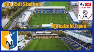 Ep45. One Call Stadium by drone. Home of Mansfield Town. In League 2 for the 23/24 season
