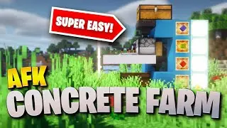 How To Build An AFK Concrete Farm in Minecraft 1.19 | EASY (One-Take Tutorials)