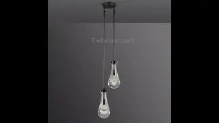 Raindrops 2 light Rod Round Chandelier