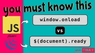 🔥 window.onload VS document.ready 🔥 The Difference