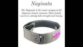 &ldquo;Naginata&rdquo; Floral Silk and Leather Guitar Strap