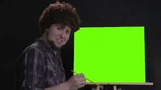 Jontron - Painting with Jon Ross Green screen