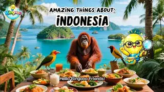 Amazing Things About INDONESIA 🇮🇩 #bingooo#kidslearning#funfacts#indonesia#countries#funlearning 