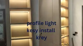 how to install profile light in wardrobe