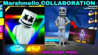 BIG COLLABORATION WITH MARSHMELLO  FREE ELITE PASS AND FREE REWARDS EVENTS FREE FIRE 4TH ANNIVERSARY