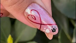 Galentine/Valentine design tutorial using Temu products! #nails #nailtutorial #valentinesday #temu 