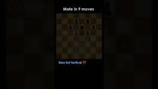 Mate in 9 moves | Easy but tactical chess puzzle