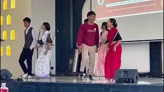 Nepal students from Evangelical Christian College performing traditional dance at conference.