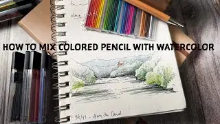 Livestream | How to use colored pencil with watercolor