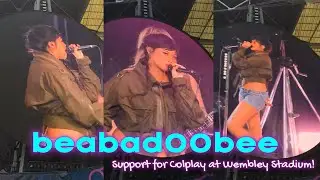beabadoobee opening for Coldplay at Wembley Stadium in #london 2025 #livepreformance