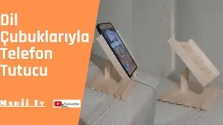 DİL ÇUBUKLARIYLA TELEFON TUTUCU YAPIMI....