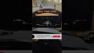 DRIVE ASSIST ADAS IN REAL TIME MAHINDRA XUV 7XO #shortsfeed #shorts #shortsviral #ytshorts