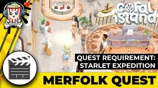 Coral Island: Starlet Expedition - ALL Scenes 🎬 Quest Requirement for Merfolk Romance | Part 1 ❤️