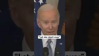 Biden asks to &ldquo;start over&rdquo; in speech fail #trump #biden #politics #funny