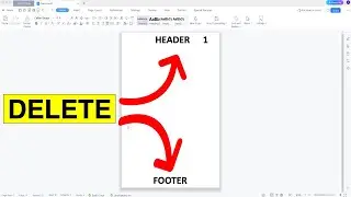 How To Remove Header and Footer In WPS Office