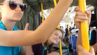 Riding the Wego shuttle