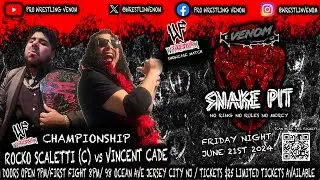 ⁠ UWF Champ Rocko Scaletti Talks Fight W/ Vincent Cade 6/21 Get 🎟️TICKETS TO THE SNAKE PIT
