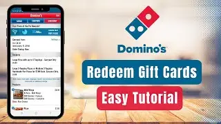 How to Redeem Domino's Gift Card !