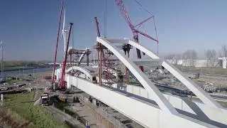 Theemswegtrac&eacute; - Brugdelen inhijsen
