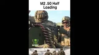 How to Half-Load M2 .50 Cal #shorts #m2.50 #usarmy #usmilitary
